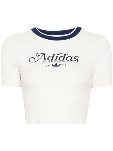 T-paita Adidas valkoinen