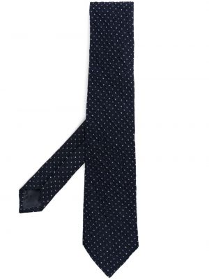 Вратовръзка с принт Emporio Armani синьо