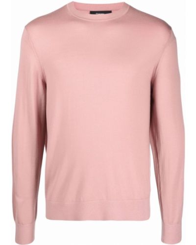 Woll pullover mit rundem ausschnitt Theory pink