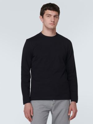 Памучен пуловер Brunello Cucinelli черно