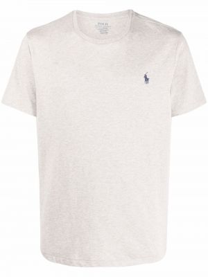 Camiseta con bordado con bordado Polo Ralph Lauren gris