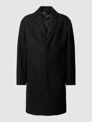 Płaszcz wełniany z kaszmiru Ck Calvin Klein czarny