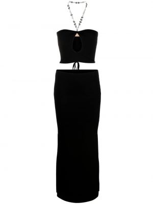 Κοκτέιλ φόρεμα από ζέρσεϋ Aya Muse μαύρο