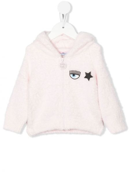 Huppari vetoketjulla tytöille Chiara Ferragni Kids pinkki