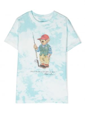 T-shirt for piger Ralph Lauren Kids blå