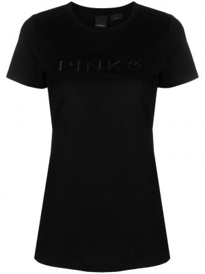 T-shirt ricamato Pinko nero