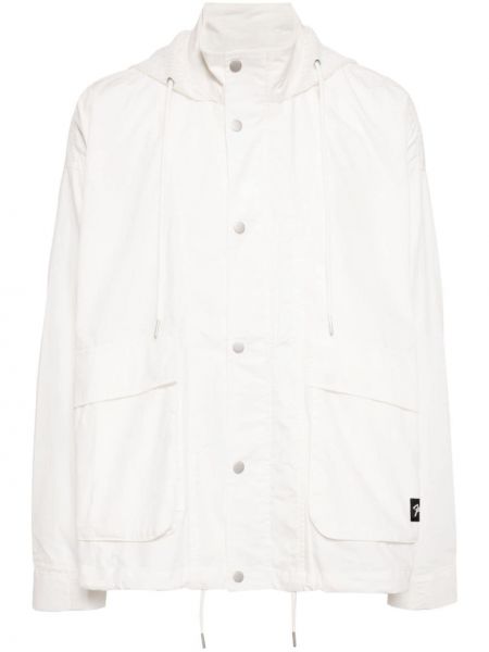 Bomber jakna s kapuljačom Five Cm bijela