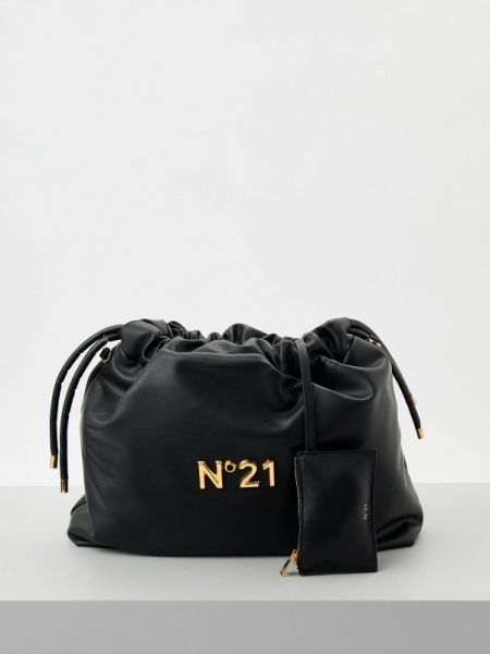Черная сумка через плечо N21