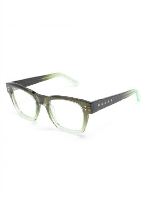 Brille mit print Marni Eyewear grün