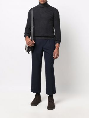 Sweter z wełny merino Dell'oglio czarny