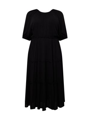 Dolga obleka Selected Femme Curve črna