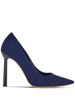 Велурени ниски обувки Ferragamo синьо
