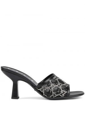 Sandales ar kristāliem Gucci melns