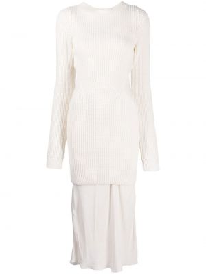 Коктейлна рокля N°21 бяло