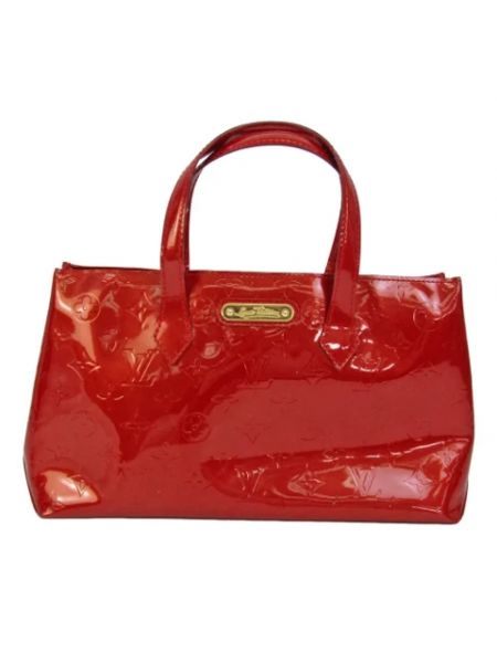 Torba z tkaniny retro Louis Vuitton Vintage czerwona