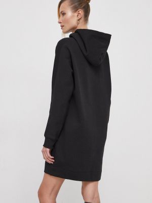 Oversized bavlněné mini šaty Calvin Klein černé