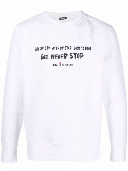 Sweatshirt mit rundhalsausschnitt mit print Kiton