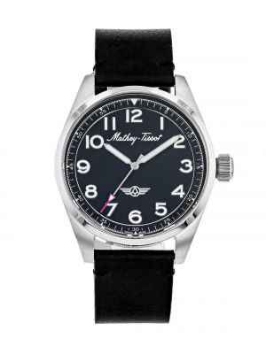 Кожаные часы Mathey-tissot черные