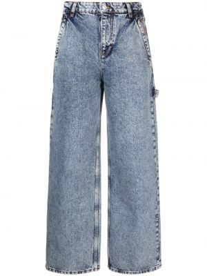 Džínsy s rovným strihom Moschino Jeans modrá