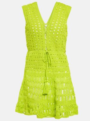 Pamučna haljina Anna Kosturova zelena