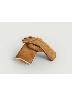 Rękawiczki L'exception Paris brązowe