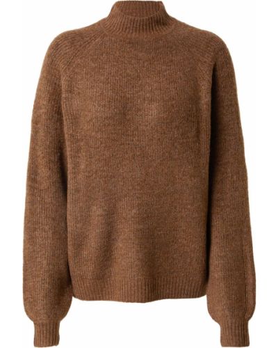 Меланжов пуловер Tom Tailor Denim кафяво