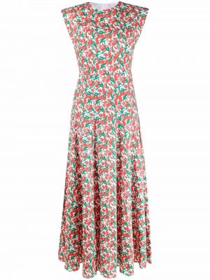 Trykt floral bomull dress Philosophy Di Lorenzo Serafini rød