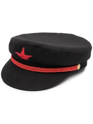 Haftowana czapka z daszkiem Manokhi czarna