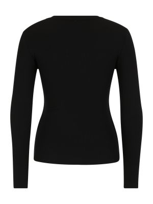 Majica z dolgimi rokavi Vero Moda Petite črna
