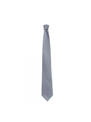 Jedwabny krawat Lanvin niebieski