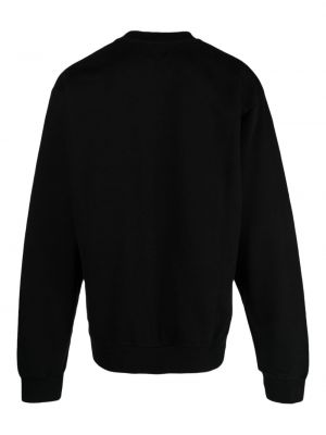 Herzmuster sweatshirt aus baumwoll Arte schwarz