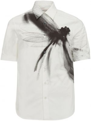 Hemd aus baumwoll mit print Alexander Mcqueen
