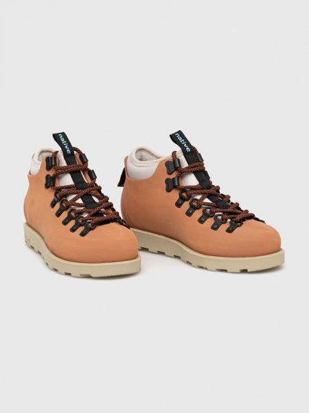 Оранжевые утепленные ботинки Native