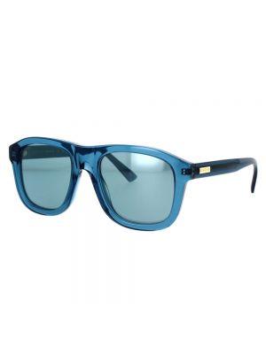 Przezroczyste okulary przeciwsłoneczne Gucci niebieskie
