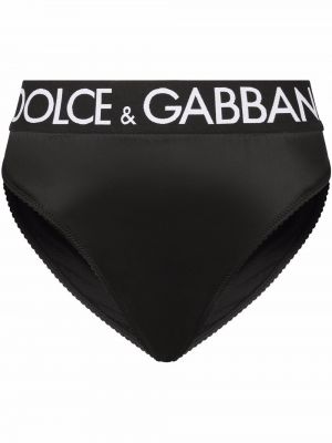 Tangas de cintura alta Dolce & Gabbana negro