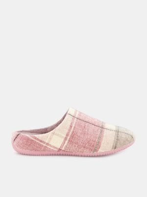 Zapatillas a cuadros con estampado Latouche rosa
