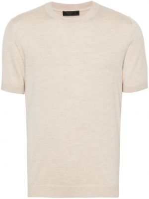 Strick t-shirt mit stickerei Prada