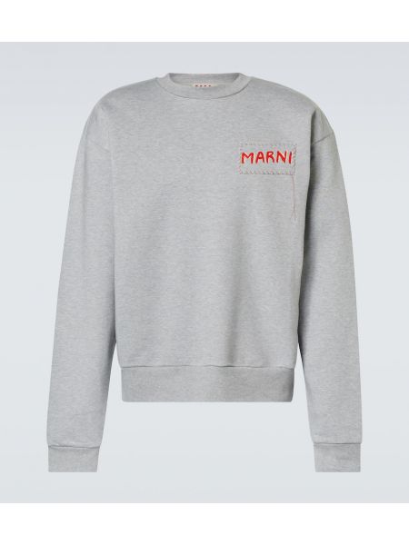 Trøje bomuld sweatshirt Marni hvid