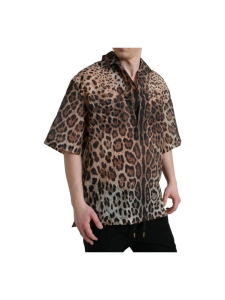 Hemd mit leopardenmuster Dolce & Gabbana