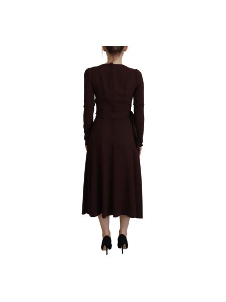 Vestido largo Dolce & Gabbana marrón