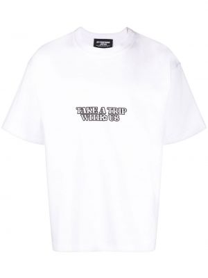 T-shirt con stampa Enterprise Japan bianco