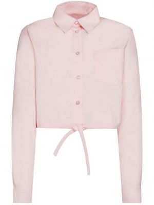 Bavlněná košile s výšivkou Marni růžová