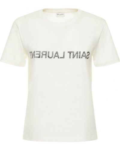 T-shirt con stampa Saint Laurent