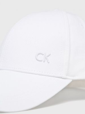 Czapka z daszkiem Calvin Klein biała