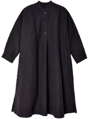 Robe mi-longue en coton Casey Casey noir