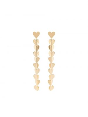 Σκουλαρίκια από ροζ χρυσό με μοτίβο καρδιά Cadar