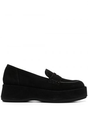 Pantofi loafer din piele de căprioară Paloma Barcelo negru
