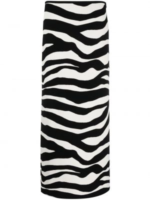 Maksi suknja s printom sa zebra printom Jil Sander