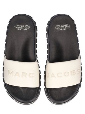 Кожени сандали Marc Jacobs черно