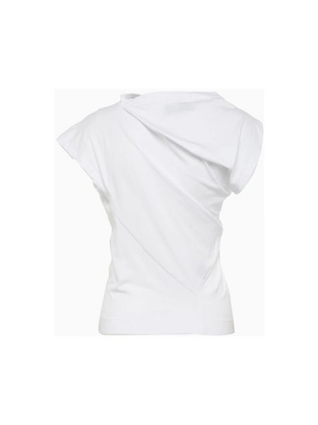 Top con bordado de algodón Vivienne Westwood blanco